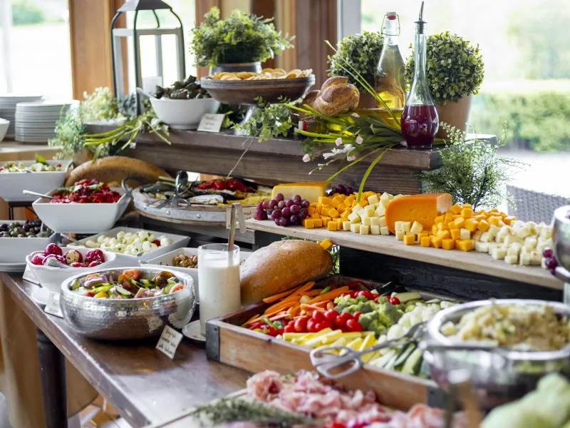 Variety of fruits and veggies on display at Black Bear